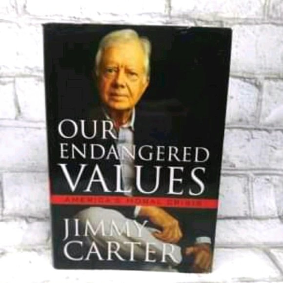 Jimmy Carter Our Endangered Values book 212pages - Picture 1 of 3